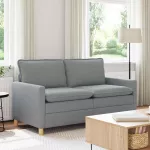 Sofa &Scaron;viesiai pilka 156 x 81 x 87,5 cm Audinys