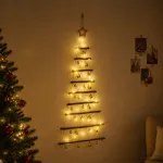 Kabančios Kalėdų eglutės su žaisliukais 120 cm 50 LED