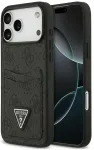 Dėklas Guess 4G Double Card Triange do iPhone 18 Pro Max / 17 Pro Max juoda