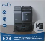 I&scaron;parduodama. Anker Eufy Robot Vacuum Cleaner Omni E28 Juodas Anker Eufy Robot Vacuum Cleaner Omni E28 Wet&Dry Dust capacity 3 L 20000