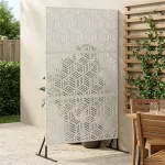 Privatumo žaliuzės 100 x 50 x 180 cm Plienas Balta