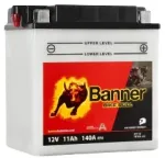 Banner 11Ah Bike Bull -+ 12V 140A akumuliatorius 135x90x145mm