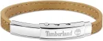 Timberland Amity Tdagb0001602 vyri&scaron;ka apyrankė, nerūdijantis plienas, sidabro ir rudos odos, ilgis: 18 cm + 10 cm, nerūdijančio plieno oda, be brangakmenių