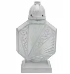 Vitral žvakė baltai sidabrinė su nemokamu įdėklu moderni kapinėms 36 cm Lj20