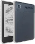 Tudia Skn dėklas, suderinamas su Tolino Shine 4 / Kobo Clara 2e (6 colių) dėklu, [sustiprinti kampai] smūgiams atsparus plonas skaidrus galinis lengvas matinis neslystantis &scaron;oninis Tpu buferis, skirtas el. skaityklei - skaidrus