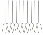 Židinio &scaron;akės 'focal' nerūdijančio plieno stulpai, ilgis 125 cm - 10 vnt.
