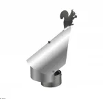 Kamino gaubtas ugniagesys su 180 mm vamzdžiu ant guolio Voverė / Kamino stogelis