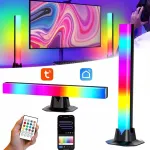 I&scaron;manusis bluetooth aplinkos ap&scaron;vietimas stalui su 2 lemputėmis