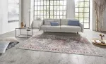 Nouristan Asmar kilimas &ndash; kilimas svetainei su rytieti&scaron;kais ra&scaron;tais, detaliu gėlių ornamentu, plok&scaron;čio audimo kilimas valgomajam, svetainei, miegamajam &ndash; mėlynas, 80 x 150 cm
