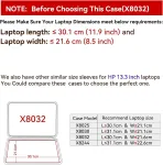 Smatree kietas eva dėklas, suderinamas su 13.3 colių hp elite x360 830, hp envy x360 13, hp elitebook 830 g11/g10/g9/elitebook 835, hp elite x360 830 g11 2 in 1 ne&scaron;iojamuoju kompiuteriu (x8032)