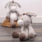 Mink&scaron;tas pilkas asiliukas - pliu&scaron;inis žaislas vaikams