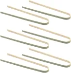 20 vienetų 10 cm ilgio mažos medinės žnyplės maistui, ilgos žnyplės duonai, mini bufeto žnyplės, skrudintuvo žnyplės, mediniai virtuvės įrankiai namams