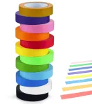 Yanbous Cancer maskavimo juostos rinkinys, 12 ritinėlių, 15 mm x 13 m, spalvinga Cancer maskavimo juosta dekoratyviniams amatams, i&scaron;karpų albumams, pur&scaron;kimui, dažymui, renovacijai