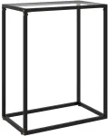 Konsolinis staliukas, skaidrus, 60x35x75cm, grūdintas stiklas