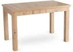 Mebel Elite I&scaron;skleidžiamasis stalas SKUBI, 120&ndash;160 &times; 75 cm, artisan ąžuolo