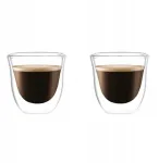 Ecarla Terminių stiklinių rinkinys dvigubas stiklas kavai Espresso 70ml 2vnt