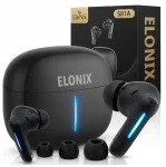 Belaidės ausinės Elonix, juodos