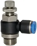 Pneumat System droselinis atbulinis vožtuvas 3/8 colio žarna 10 mm cilindrui
