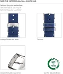 Morellato Save The Nature Collection Zante Mod vyri&scaron;kas laikrodžio dirželis i&scaron; perdirbtos odos pluo&scaron;to A01x5393d16, mėlynas, apyrankė