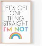 Plakatas Juokingas paveikslas su citata | Namų dekoravimo paveikslai | Supraskime vieną dalyką, a&scaron; ne | Esteti&scaron;kas sienų menas Lgbtq gėjų A4 A3 A5 *rėmelis neįtrauktas* - Pbh90