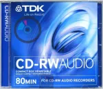 Tdk Cd-rw audio 1 vnt. daugkartinis įra&scaron;ymas stacionariniams įra&scaron;ymo įrenginiams