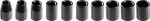 Neo &Scaron;e&scaron;iakampių smūginių lizdų rinkinys 10-24mm 10vnt (12-101)