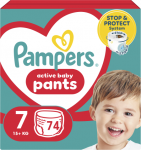 Sauskelnės - kelnaitės Pampers Pants 7 dydis, 17kg+, 74vnt.
