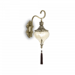 Sieninis &scaron;viestuvas Ideal Lux Wall lamp with 1 light HAREM, E27, chrome