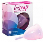 Rožinė IrisCup Small Rožinė Menstrual Cup + Free Sterilizer Bag, Medical Silicone