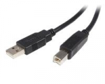 USB kabelis StarTech USB-A - USB-B 0,5 m Juodas (USB2HAB50CM)