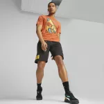 Puma Mar&scaron;kinėliai Vyrams Graphics Court Tee Chili Oranžinis 674481 94