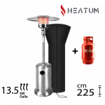 Heatum Alonzo Dujinis &scaron;ildytuvas nerūdijančio plieno su dujų balionu