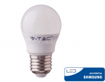 4.5W LED lemputė, G45, E27, termoplastikas, 6400K, SAMSUNG LED chip