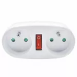 Solight jungiamoji dėžutė 2 x 10A balta