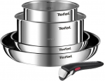 Nerūdijančio plieno puodų ir keptuvių rinkinys Tefal Ingenio Emotion L897S574, 5 dalių, 16/20/22/28 cm