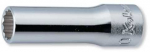 dvylikos pusių rankinis lizdas, prailgintas 3/8", dydis 10 mm, Koken [3305M 10]
