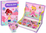 Lean Toys Magnetinė dėlionė knyga vaikams su 51 magnetu ir 6 pavyzdžių kortelėmis