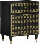 Naktinė spintelė, 50x33x60cm, mango medienos masyvas