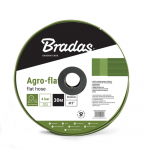 Plok&scaron;čia vandens žarna Bradas AGRO-FLAT PVC, W.P.4 / B.P.12 Bar - 3"- 50m, Žalias