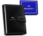 Odinė piniginė RFID ROVICKY RV-7680278-9-BCA Juodas