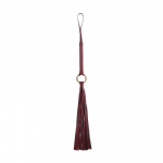 Ouch By Shots OUCH Halo Luxury Leather-Look Impact Flogger with Gold Accents