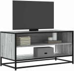 TV staliukas Televizoriaus spintelė, pilka, 91x40x46cm, mediena ir metalas