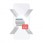Fixed Pataisyta ekrano apsauga | Apple | iPhone 16 | Grūdintas stiklas | Skaidrus | 2.5D
