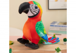 Lean Toys Pliu&scaron;inė papūga, 20 cm