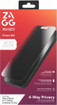 ZAGG InvisibleShield Glass Elite Privacy 360, skirtas iPhone 15 Plus / 16 Plus