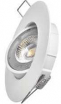 Emos LED spotlight SIMMI baltas, circle 5W warm baltas