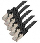 S-Conn S/CONN Cat7, 2m, 2 m, Cat7, S/FTP (S-STP), RJ-45, RJ-45, juodas