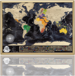 UAB Smagos Nutrinamas pasaulio žemėlapis su rėmeliu