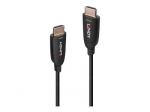 HDMI Laidas - LINDY &Scaron;viesolaidinis HDMI 8K60 Laidas, M/M, AOC, 48Gbps, 100 m, Juodas