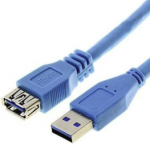 Kabelis Brackton USB-A Male - USB Micro B Male 3m Mėlyna